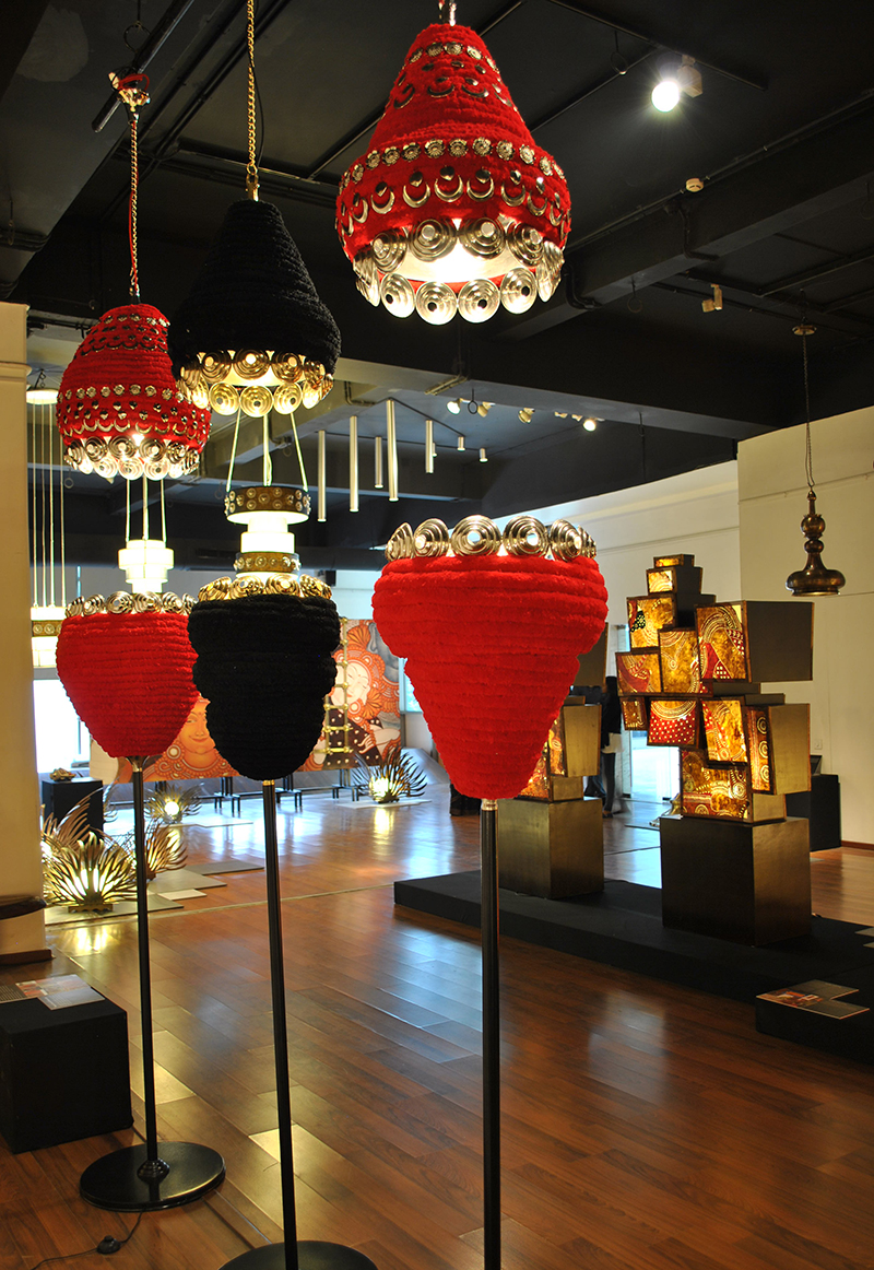 Theyyum Lamps  from Kerala Sutra Collection by Sahil & Sarthak